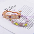 thumbnail image 3 of Bracelet Tressé Perle pour Femme Bracelet Décoratif Réglable Bracelet Boho, 3 of 10