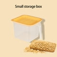 thumbnail image 4 of Yonrjhukm Transparent Plastic Refrigerated Storage Box for Vegetables and Fruits, Multi-Purpose Food Organizer with Lid, Kitchen and Pantry Storage Solution, Easy to Clean and Transport, 4 of 7