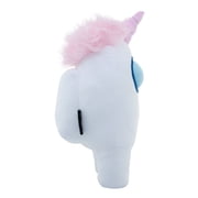 Among Us Official- 12-Inch Super-Soft Squishy Plush - White with Unicorn Hat