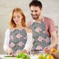 thumbnail image 3 of Pioneer Flower Floral Print Pattern Apron for Women and Men, Cotton Linen Waterproof with Pockets, Adjustable, 33x27 Inch for Kitchen, Gardening, BBQ, Salon, 3 of 6