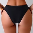thumbnail image 4 of NOLDARES Women Low Rise Bikini Bottoms - Full Coverage Bathing Suit Bottoms Low Waist Swim Bottoms(Black,M), 4 of 7