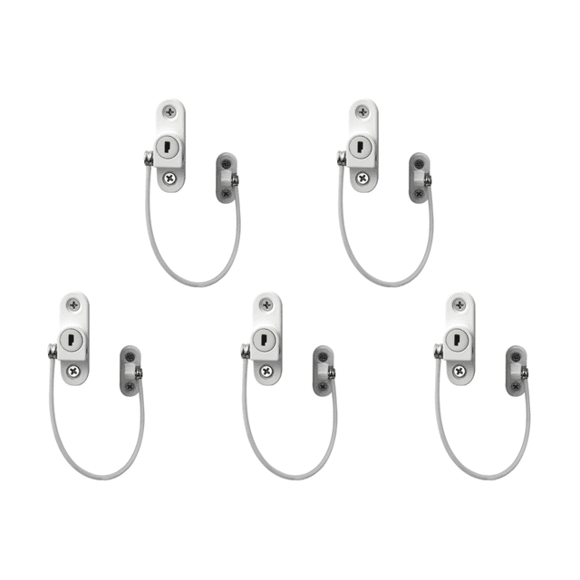 Cerradura Seguridad para Bebés Y La Mayoría Los Tipos Ventanas Puertas () Blanco
