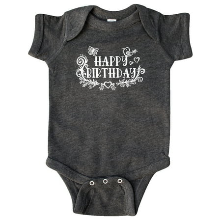 

Inktastic Pretty Paisley Happy Birthday Gift Baby Boy or Baby Girl Bodysuit