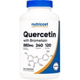 thumbnail image 1 of Nutricost Quercetin with Bromelain | 880 Mg Quercetin Per Serving | 240 Capsules | 120 Servings, 1 of 3