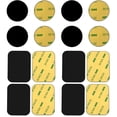 thumbnail image 1 of 8 placas metálicas autoadhesivas para soporte magnético de teléfono para coche (negro), 1 of 8