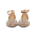 thumbnail image 4 of Women Rhinestone Encrusted Lucite Pointed Toe Ankle Strap Flat 19570, 4 of 6