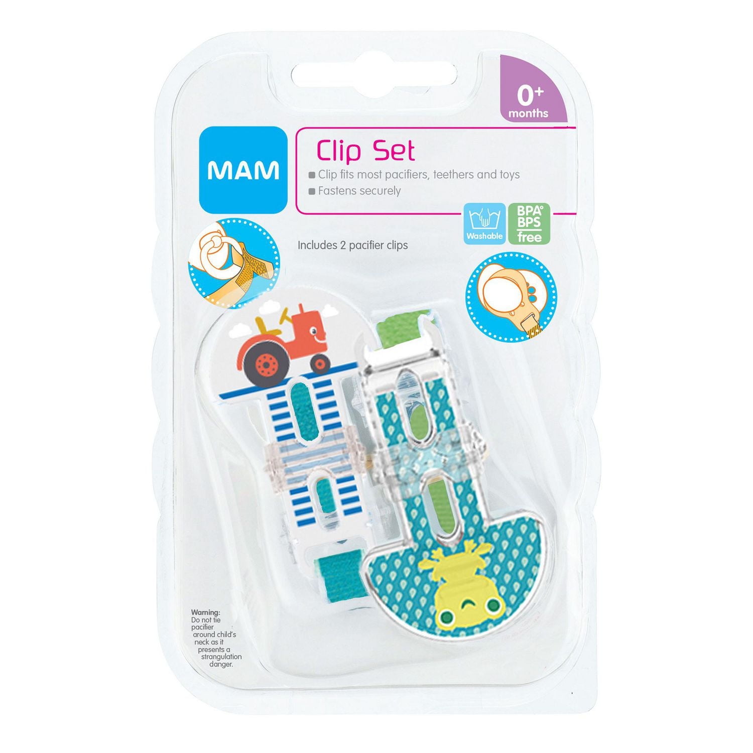 MAM Pacifier Clips (2 Pack)