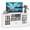 White, variant on LIVIZA Modern Farmhouse TV Stand for TVs up to 70", Entertainment Center with Storage Cabinet & Glass Door,White