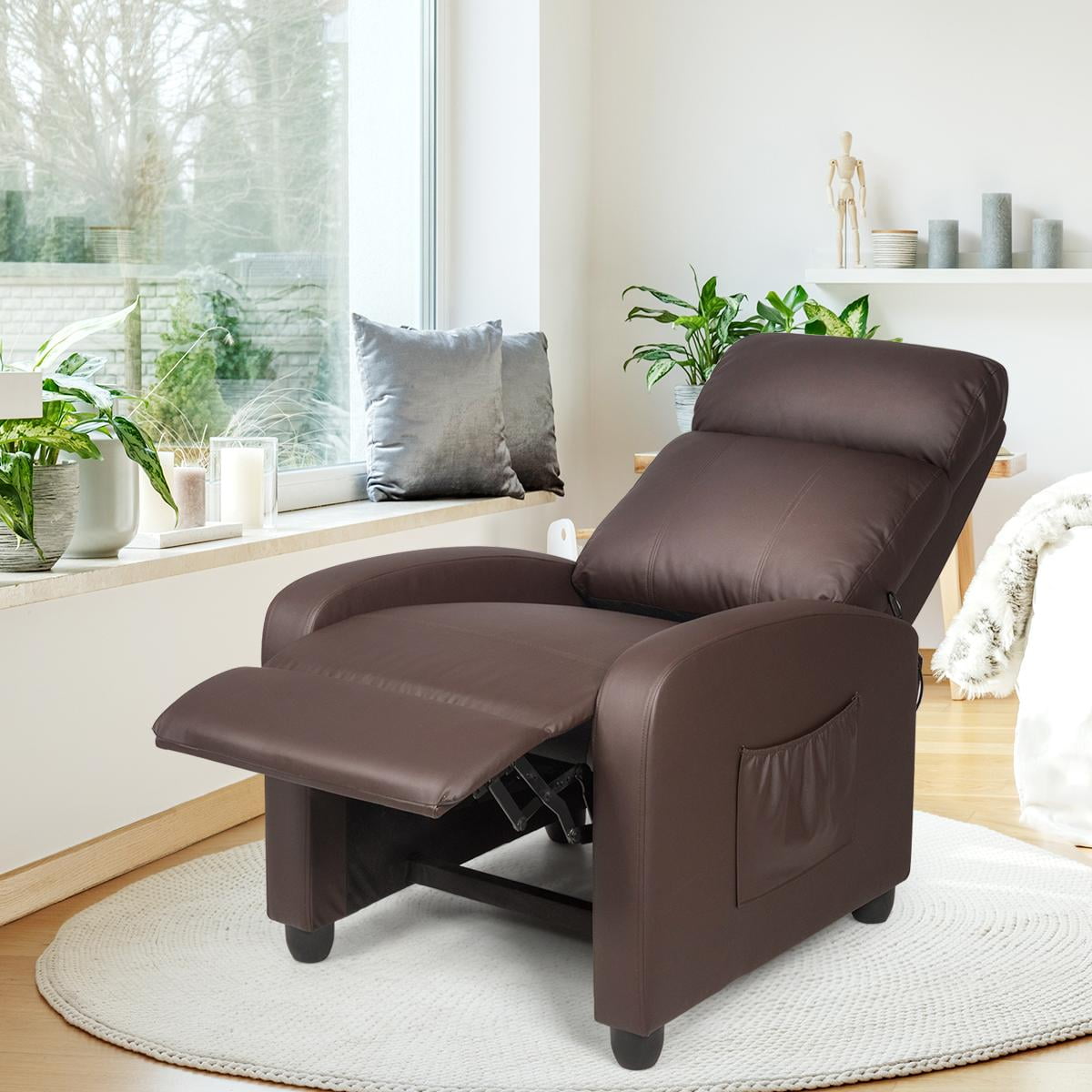 Giantex Single Sofa Recliner Chair w/ Footrest - Sears Marketplace