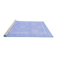 thumbnail image 2 of Ahgly Company Machine Washable Indoor Rectangle Abstract Blue Modern Area Rugs, 5' x 7', 2 of 4