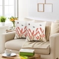 thumbnail image 2 of Unique Bargains Cotton Boho Plant Embroidery Soft Square Throw Pillow Covers Pink, 2 of 7