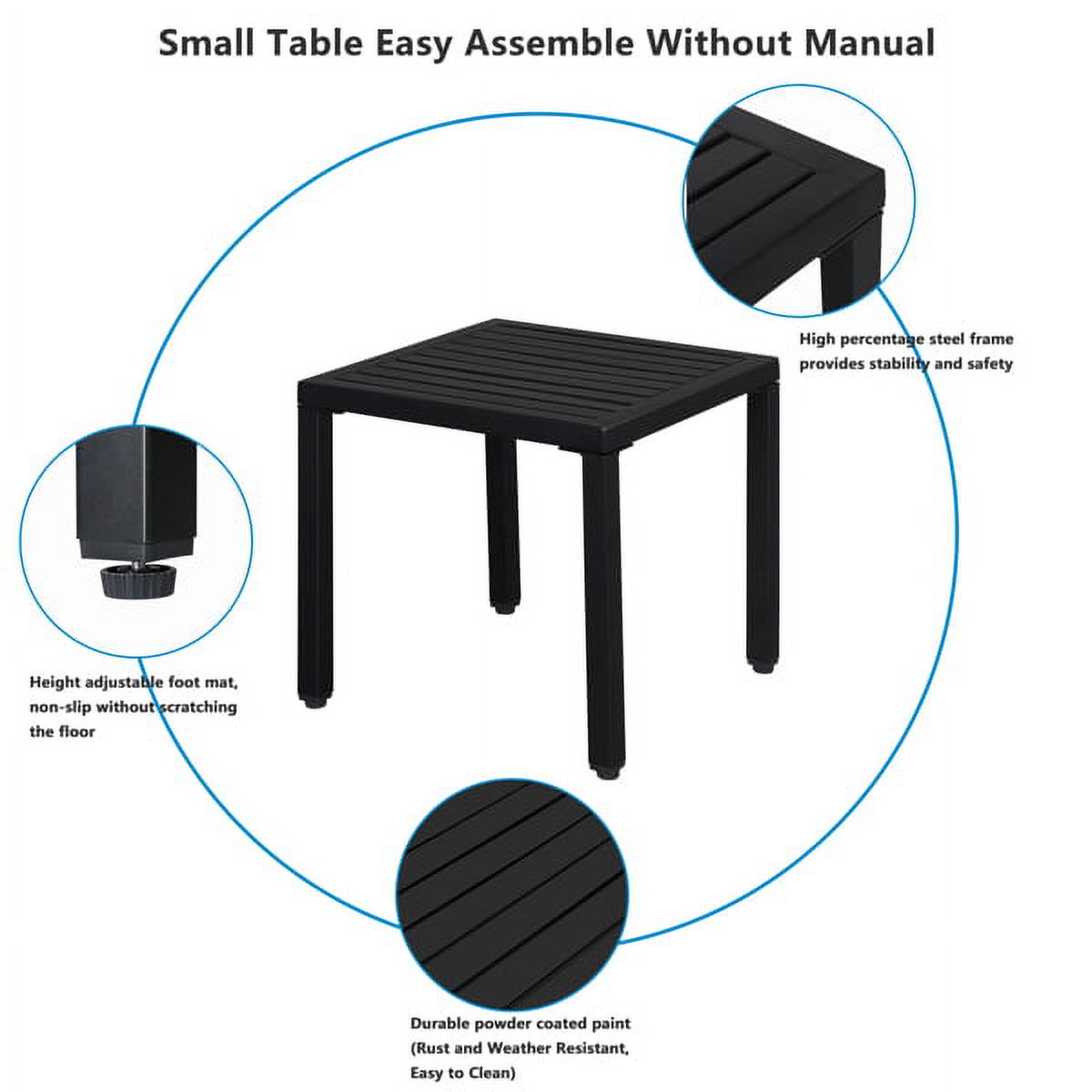 19*19*18" Fashionable and Simple Wrought Iron Side Table