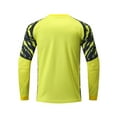 thumbnail image 3 of Sinleey Men Soccer Jersey Uniform Long Sleeve Goalkeeper Football Training Top Padded T-shirts Yellow S, 3 of 7