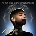 thumbnail image 3 of Wireless Noise Cancelling Earbuds Bluetooth for iphone Android, Over Ear Buds with ENC Mics, Deep Bass 40Hrs Playtime IPX7 Waterproof Headphones for Sport, Black, 3 of 7