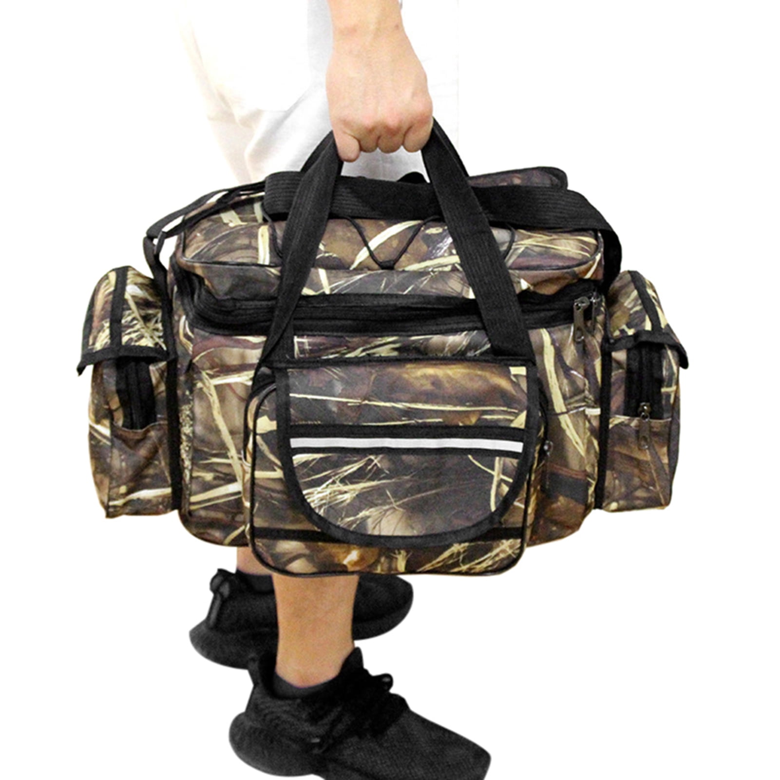 Shieny fishing tackle bag Case Large Capacity Fishing Tackle Bag Waterproof Fishing Tackle Storage Bag Case Outdoor Travel Hunting Shoulder Bag Pack
