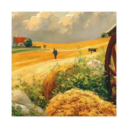 

Golden Hay Harvesting - Canvas
