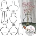 thumbnail image 5 of Clearance Under $5 Minimalist Home Decor Line Retro Vase Metal Flower Table Holder Rack Flower Decoration Crafts D, 5 of 5