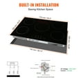 thumbnail image 6 of VEVOR Electric Cooktop, 5 Burners, 30'' Induction Stove Top, Built-in Magnetic Cooktop 9200W, 9 Heating Level Multifunctional Burner, LED Touch Screen w/ Child Lock & Over-Temperature Protection, 6 of 9