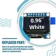 thumbnail image 1 of Baohd Module OLED 7 Broches GND 0.96 Pouces SSD 1306 SPI 128*64 Affichage Haute Définition de Table Mini Écrans LED Auto-Lumineux Blanc, 1 of 4