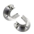 thumbnail image 4 of MYG 2pcs Closet Rod Wardrobe Pipe Hanging Rail Rod End Support Bracket 25/32mm Dia, 4 of 8