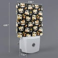 thumbnail image 2 of Bingfone Cat Skulls and Flowers Print Night Lights Plug into Wall,Dusk to Dawn,Bright Nightlight Auto-On/Off, for Adults Kids Room Bedroom Bathroom Hallway Kitchen, 2 of 7