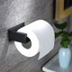 thumbnail image 5 of Portarrollos de papel higiénico negro, portarrollos de papel higiénico para baño y cocina, acero inoxidable SUS 304, autoadhesivo, 5 of 5