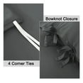 thumbnail image 6 of PiccoCasa 3Pcs Brushed Microfiber Duvet Cover Set Bedding Set with Bowtie, Dark Gray King, 6 of 6