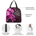 thumbnail image 4 of Vsdgher Pink Blossoms Butterfly Lunch Bag, Lunch Box for Women Adult Men, Lunch Tote Insulated Cooler Lunch Container for Work/Office/Picnic/Travel, 4 of 8