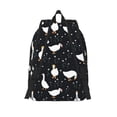 thumbnail image 2 of Lsque Fashionable Goose Pattern Canvas Daypack, Durable Backpack, High-quality Versatile Backpack,Vintage Compact Backpack-Small, 2 of 6