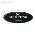 thumbnail image 2 of Unique Bargains Panneau Ovale Autocollant pour Porte Intérieur Extérieur Noir, 2 of 6