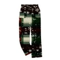 thumbnail image 4 of Gamivast Fleece Pajama Pants Women Christmas Graphic Straight Leg Flannel Pants Loungewear Elastic Waist Pull on Sweatpants with Pockets Holiday Party Joggers Christmas Clothing, 4 of 6