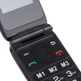thumbnail image 3 of Suodoka Dual Screen Flip Phone Unlocked 2G Cellular Device for Seniors with 5800mAh Battery Large Buttons FM Radio Speed Dial Vibration Music and Video Playback Blue Edition (10 inches / 25.4 cm), 3 of 9