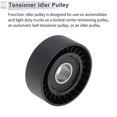 thumbnail image 5 of Unique Bargains Drive Belt Idler Pulley for Porsche Cayenne 2011-2018 Serpentine Tensioner Pulley Idler  No.95510211921 Plastic Black 1 Pcs, 5 of 6
