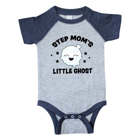 

Inktastic Cute Step Mom s Little Ghost with Stars Gift Baby Girl Bodysuit