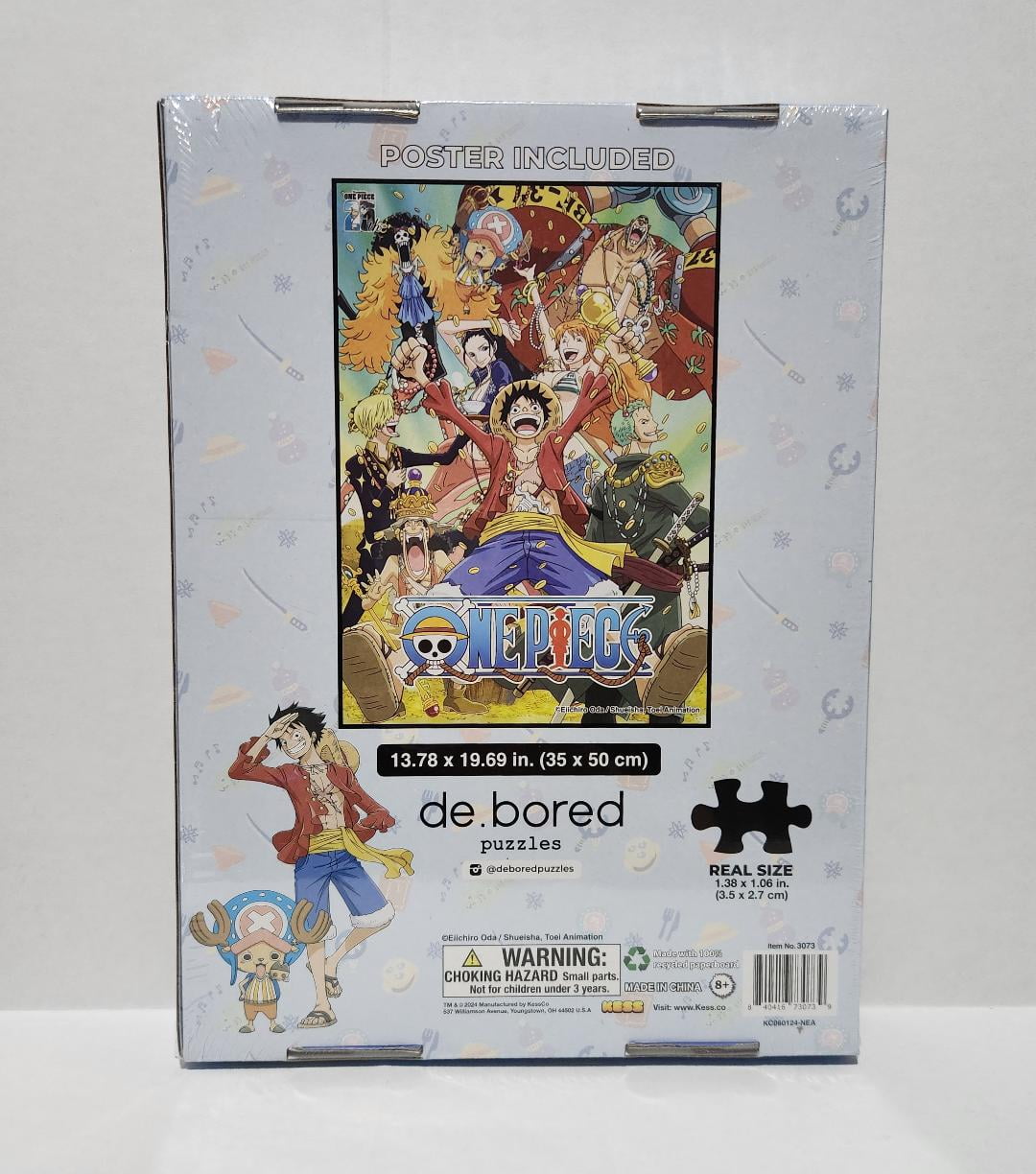 De.Bored One Piece Monkey D Luffy, Nico Robin, Jimbei, Nami and The Straw Hat Crew 300 Piece Puzzle - 14 x 20 Inches