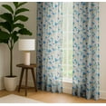 thumbnail image 4 of Vargottam 84 Inch Rod Pocket/Back Tab Cotton Curtains for Windows and Doors - Light Filtering Cotton - Light Filtering Drapes For Doors - Set of 2 Panels, 52"x84" - Balloons Print (White), 4 of 8
