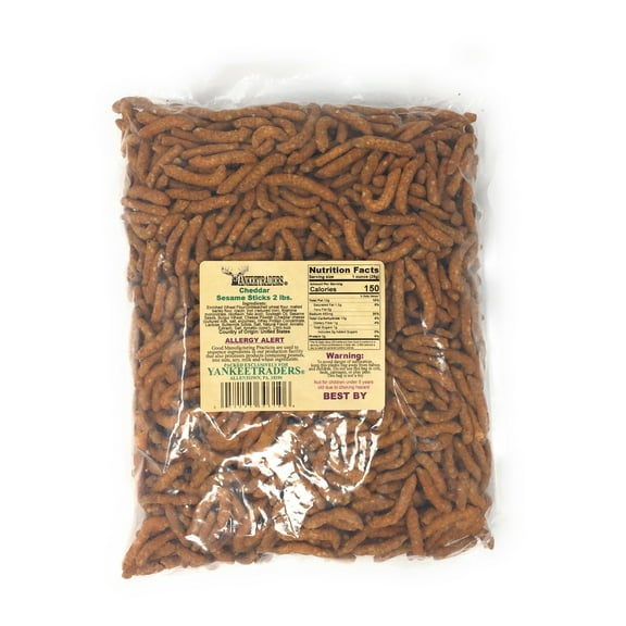 YANKEETRADERS Brand, Cheddar Sesame Snack Sticks, 32 Oz. Bag