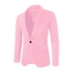 thumbnail image 5 of CHAQUETA DE TRAJE CHIC PARA HOMBRE INSPIRE Con Solapa Notch, Manga Larga, Abertura Trasera, Blazer de Un Botón 38 Rosa Claro, 5 of 6