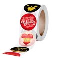 thumbnail image 2 of Braveheart 500Pcs/Roll Heart Stickers Round Label DIY Storage Bag Sealing Decoration Decal Baking Gift, 2 of 9