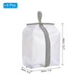 thumbnail image 2 of Shoe Bags for Travel, Foldable Transparent Shoes Pouch, Gray 4 Pack, 2 of 6
