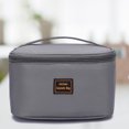 thumbnail image 3 of Bolsa de cosméticos Oxford de gran capacidad para mujer bolsa de lavado portátil para suministros de viaje JShteea Cuidado Belleza, 3 of 8