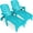 Turquoise, variant on S AFSTAR Patio Chaise Lounge Chair, Folding Lounger Chair with 2 Flexible Wheels & 5 Adjustable Positions, Plastic Lounge Recliner for Outside Poolside Beach Sunbathing, Assembly-Free (2, White)
