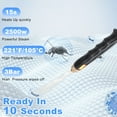 thumbnail image 3 of Steam Cleaner,2500W Handheld High Temperature Pressurized Steamer for Cleaning,10S Fast Heating, with 3Pcs Brush Heads for Kitchen/Furniture/Bathroom/Car,White, 3 of 11