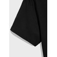 thumbnail image 4 of ABPHQTO Camiseta de manga corta ajustada con estampado de letras Shake de hombre de color negro, 4 of 5