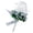 White and Silver Gray, variant on Stimulation Flower Brooch Pin Wedding Corsage Pin White and