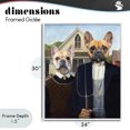 thumbnail image 4 of Stupell Industries Eclectic French Bulldogs Iconic Farmers White Framed Giclee Art, 24 x 30, by Grotto Studios, 4 of 8