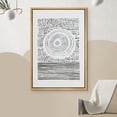 thumbnail image 3 of PixonSign Framed Wall Art Black & White Circle Polygon Landscape Abstract Geometric Paintings Minimalism Modern Art Decorative Boho Canvas Prints Fine Art for Rooms - 24"x36"x3 Natural, 3 of 5
