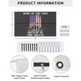thumbnail image 2 of 4th of July RV Awning Sun Shade Screen 9'X15.3' Patriotic Stars American Flag Mesh Sunscreen Freedom Soldiers Vintage Stripes Awning Shade Screen with Zipper Completed Kits for RV Motorhome Camper, 2 of 7