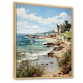 thumbnail image 2 of Designart "Eugene s Reverie Normandy Coast IV" Nautical & Beach Floater Framed Canvas Art Print, 2 of 7