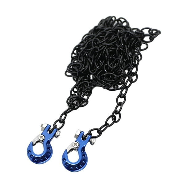 Atractiva cadena de remolque RC con de remolque Universal remoto Rock Crawler Truck Hobby o Decoración Accesorios azul Baoblaze Cadena de gancho de remolque de coche RC